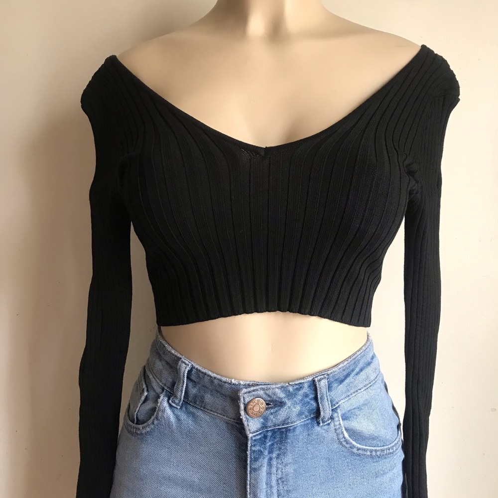 NWT Hera Collection ribbed crop top - Picture 6 of 6